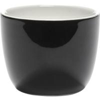 Чашка кофейная «Пас-парту» без ручки;фарфор;135мл;D=70,H=57мм;черный,белый