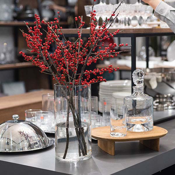 Ваза для цветов «Цилиндр»;стекло;D=15,H=30см;прозр.