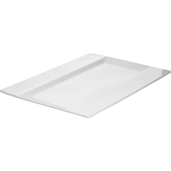 Блюдо «Фрейм» прямоугольное;фарфор;,L=35,5,B=25,5см;белый