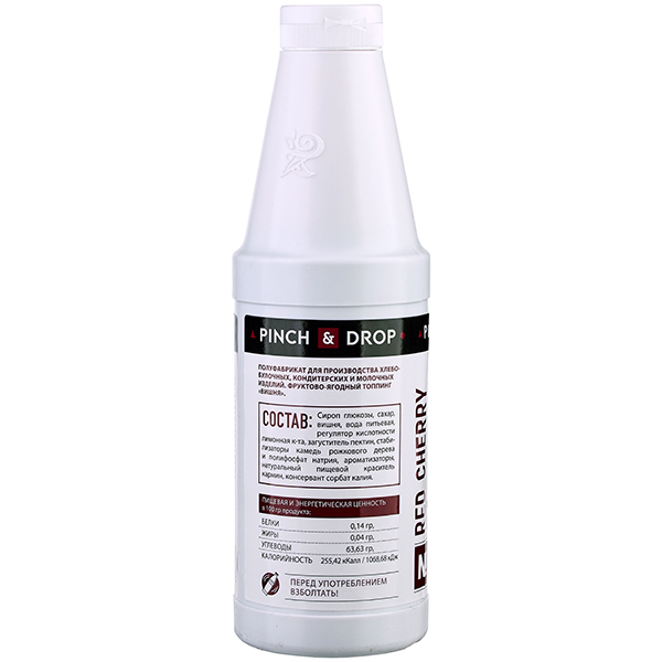 Топпинг «Вишня» Pinch&Drop 1 кг;пластик;D=8,H=26см