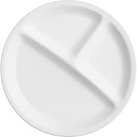 Менажница «Ресторан»;стекло;D=255,H=25мм;белый