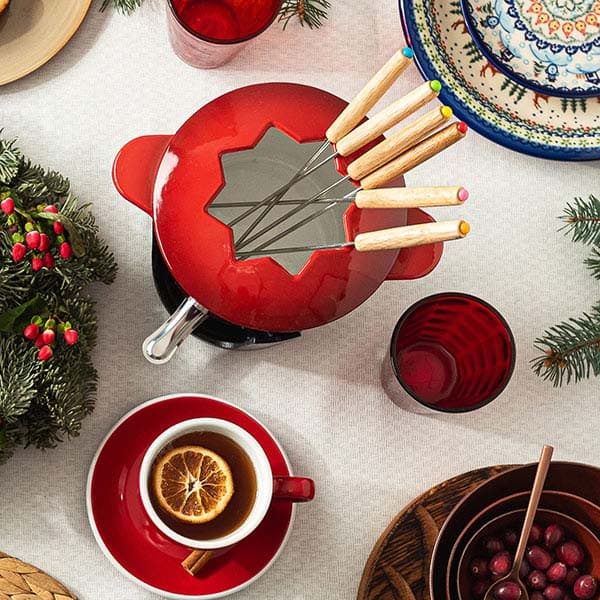 Фондю (10 предм.);чугун;1,5л;D=16см