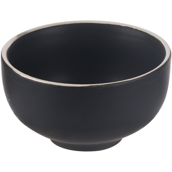 Соусник «Этник»;фарфор;90мл;D=8,H=4см;черный