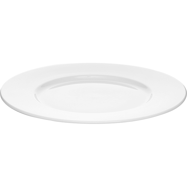 Тарелка «Монако Вайт» с широким бортом;фарфор;D=320,H=18мм;белый