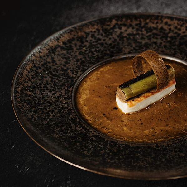 Тарелка «Студио Ро»;керамика;D=311,H=30мм;коричнев.