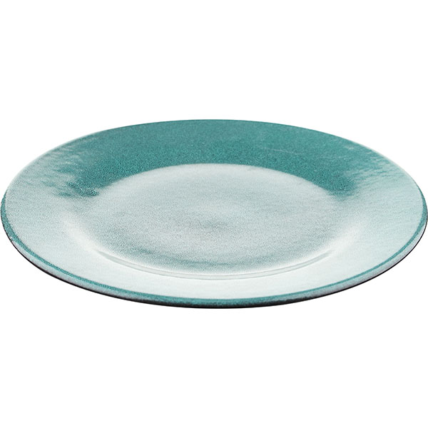 Тарелка «Млечный путь изумрудный»;фарфор;D=24см;изумруд.,черный