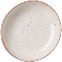 Тарелка глубокая «Пунто Бьянка»;фарфор;0,6л;D=185,H=50мм;белый,черный