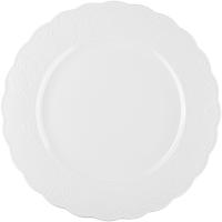 Тарелка «Поэма Лейс» мелкая;фарфор;D=28см;белый