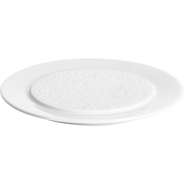 Тарелка «Коллекшн Эль Кутюр» мелкая;фарфор;D=14см;белый