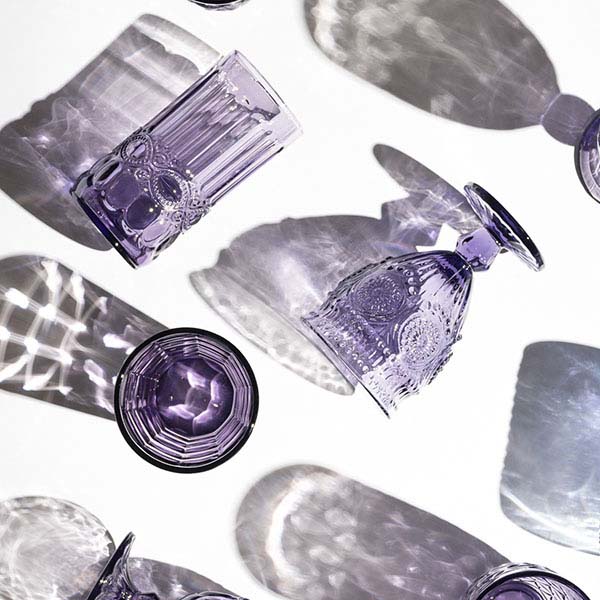 Бокал для вина;стекло;220мл;D=85,H=144мм;фиолет.