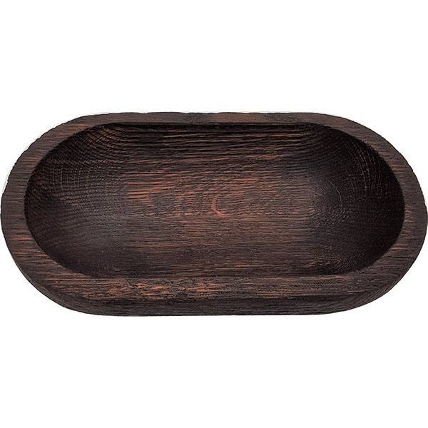 Салатник;дуб;,H=7,L=27,B=15см;тем.корич.