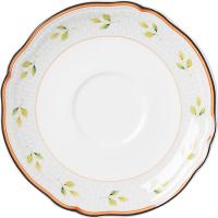 Блюдце «Опера» чайное;фарфор;белый,разноцветн.