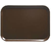 Поднос прямоугольный для Фаст Фуд;стеклопласт.;,L=45,B=32см;коричнев.