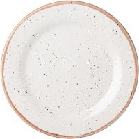 Тарелка «Пунто Бьянка»;фарфор;D=26,H=2см;белый,черный