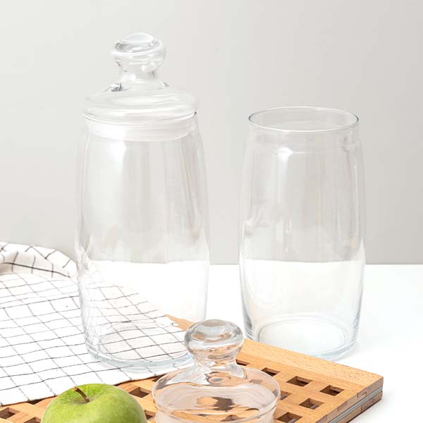 Банка круглая с крышкой «Чешни»;стекло;1,5л;D=94,H=250мм;прозр.