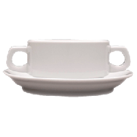 Чашка бульонная «Кашуб-хел»;фарфор;300мл;D=11,H=5,L=16см;белый