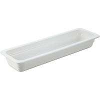 Гастроемкость GN 2/4;фарфор;2,9л;,H=65,L=530,B=162мм;белый