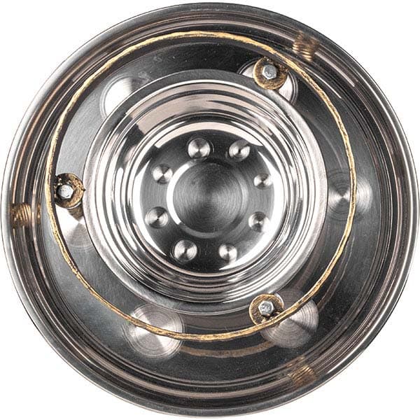 Набор для подачи саджа без крышки 2 предмета;сталь нерж.,тефлон;D=43,H=23см;золотой