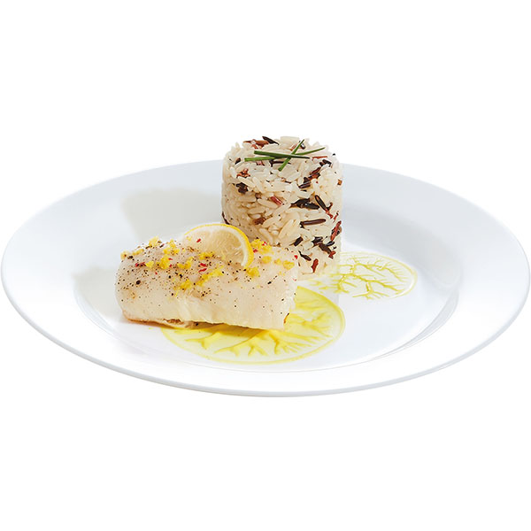 Тарелка «Эволюшнс Уайт» мелкая;стекло;D=255,H=22мм;белый