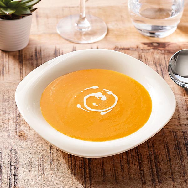 Тарелка глубокая «Тэндэнси»;зеникс;350мл;D=230,H=40,B=409мм;белый