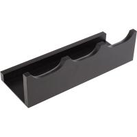 Набор емкостей на подставке[3шт];стекло,дерево;,H=13,5,L=43,B=17см;тем.корич.