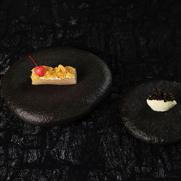 Тарелка «Студио Ро»;керамика;D=158,H=32мм;черный