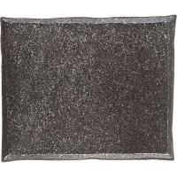 Блюдо «Сольстис Космос Платинум» прямоугольное;керамика;,H=15,L=210,B=175мм;черный,платин.