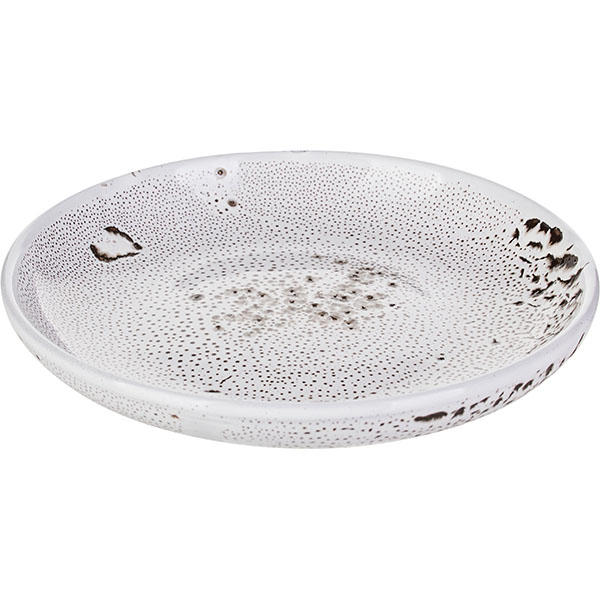 Тарелка «Тирамису»;керамика;D=18,H=3см;белый,черный