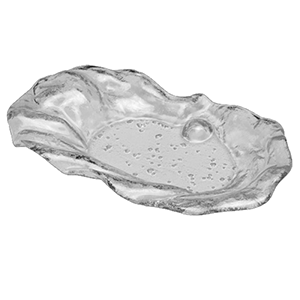 Тарелка «Винус»;стекло;,L=31,B=19см;прозр.