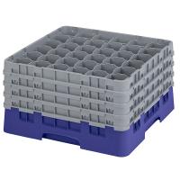 Кассета для бокалов 36 ячеек Dmax=73,Hmax=238мм;полипроп.;,H=26,7,L=50,B=50см;синий,серый