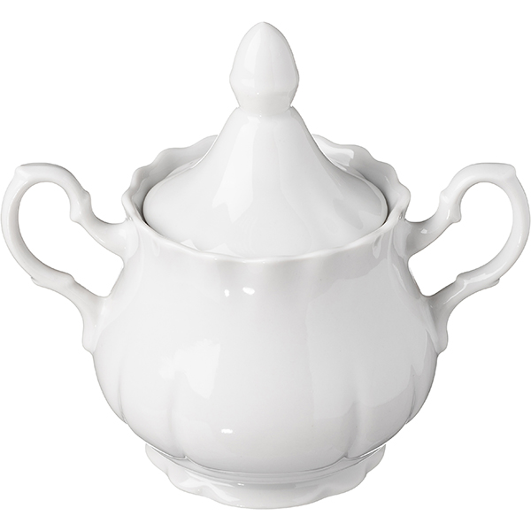 Сахарница «Романc»;фарфор;0,55л;белый