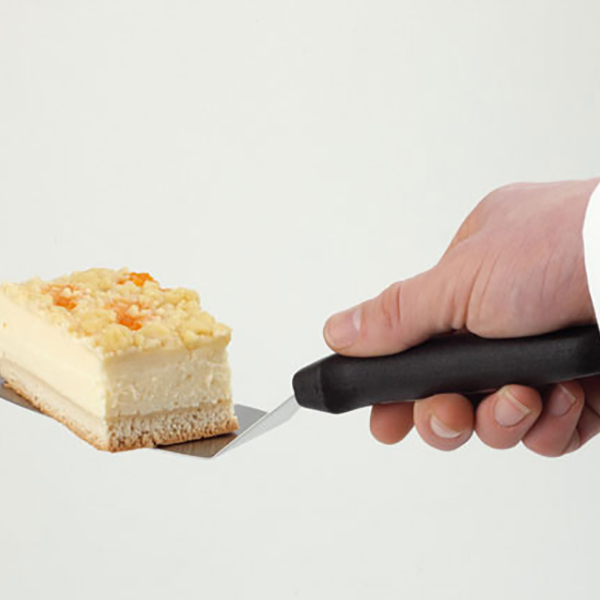 Лопатка кондитерская;сталь нерж.,полиэтилен;,L=170,B=75мм;металлич.,черный