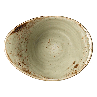 Салатник «Крафт Грин»;фарфор;450мл;,H=75,L=180,B=140мм;зелен.