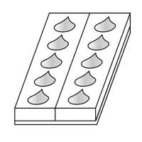 Форма для выпечки «Капля»;полистирол
