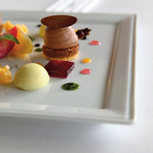 Блюдо «Тайм сквэа» квадратное;фарфор;,L=25,B=25см;белый