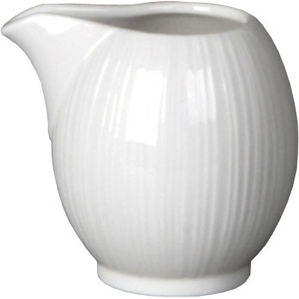 Молочник «Спайро»;фарфор;200мл;D=45,H=78,L=135,B=90мм;белый