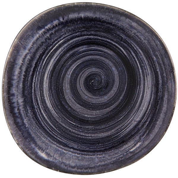 Блюдо для подачи;керамика;,H=43,L=262,B=275мм;фиолет.,черный