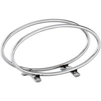 Салфетница «Бамбу»;сталь нерж.;,H=78,L=135,B=40мм;металлич.