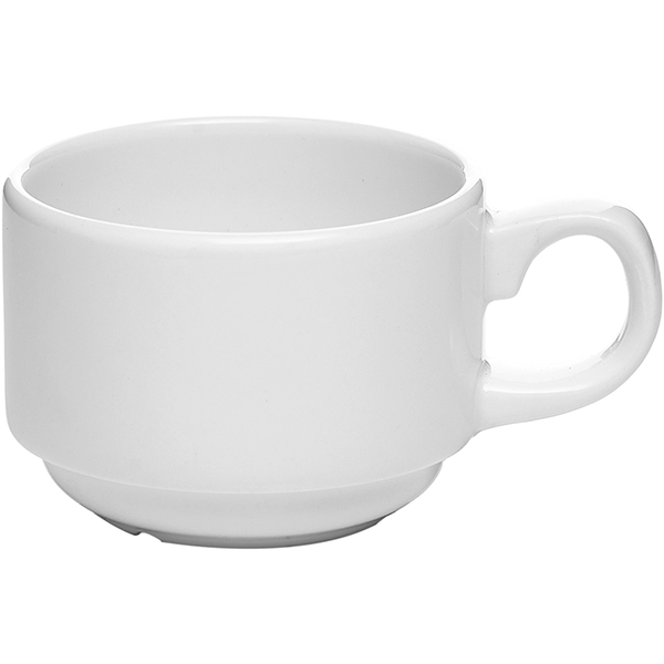 Чашка кофейная «Монако Вайт»;фарфор;85мл;D=60,H=45,L=85мм;белый