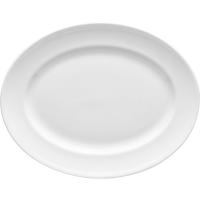 Блюдо «Монако Вайт» овальное;фарфор;,H=9,L=200,B=150мм;белый