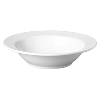 Блюдо глубокое;пластик;1,7л;D=455,H=90мм;белый