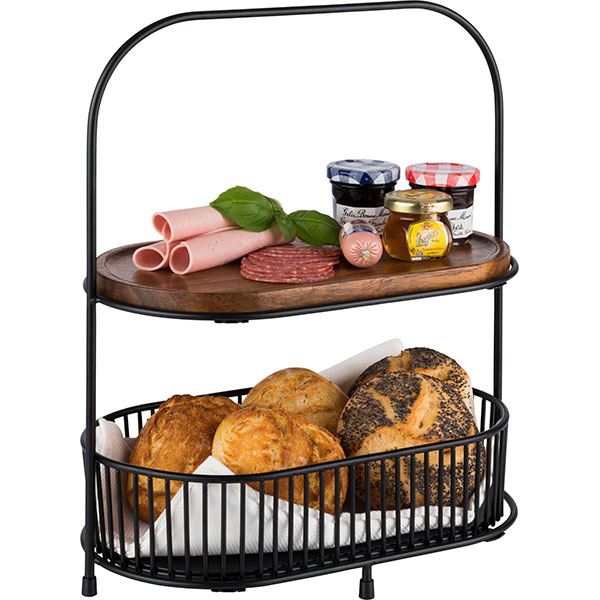 Этажерка;металл,дерево;,H=37,5,L=31,B=17см;черный