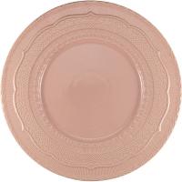 Блюдо «Скалистос»;керамика;D=33,H=3см;розов.