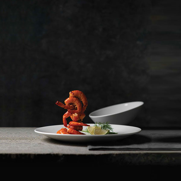 Тарелка «Контур»;фарфор;D=155,H=20мм;белый