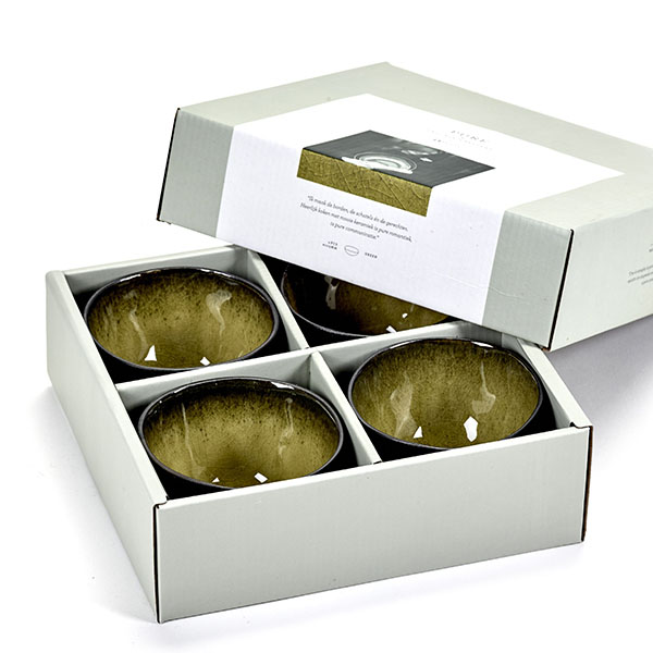 Салатник «Пьюр»;керамика;,H=13,L=20,5,B=12см;зелен.