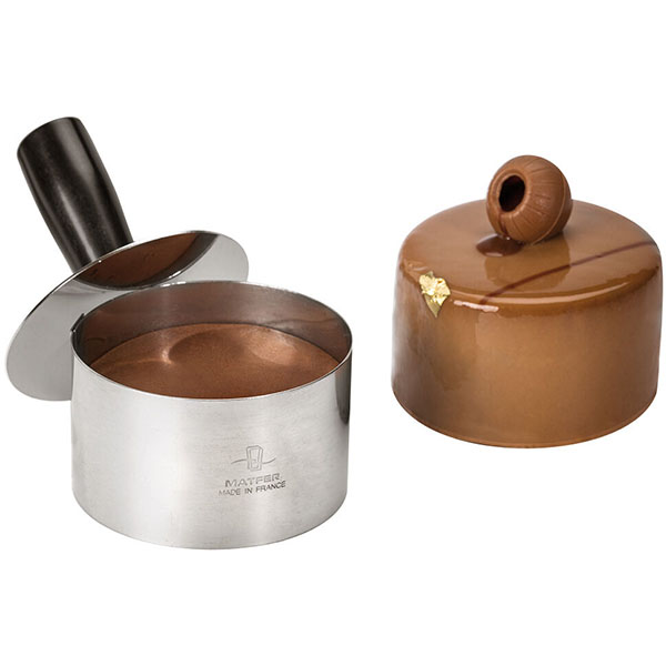 Пресс для кондитерских колец;сталь нерж.,пластик;D=10см