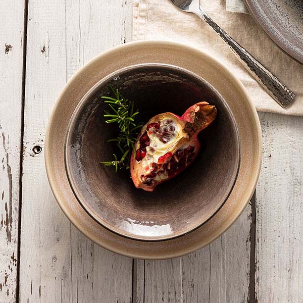 Салатник «Революшн»;фарфор;0,65л;D=205,H=40мм;бежев.