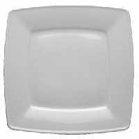 Тарелка «Виктория» квадратная;фарфор;,H=2,L=26,B=26см;белый