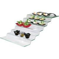 Поднос фуршетный (7ступенек);стекло;,H=20,L=65,B=40см;прозр.