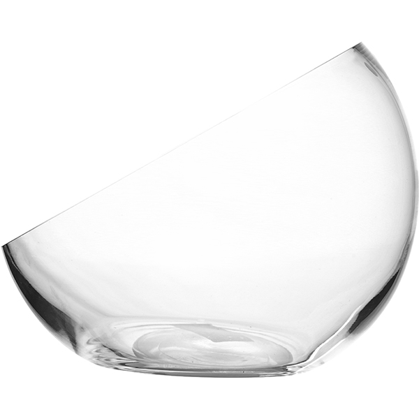 Ваза-шар косой срез;стекло;1,75л;D=26см;прозр.